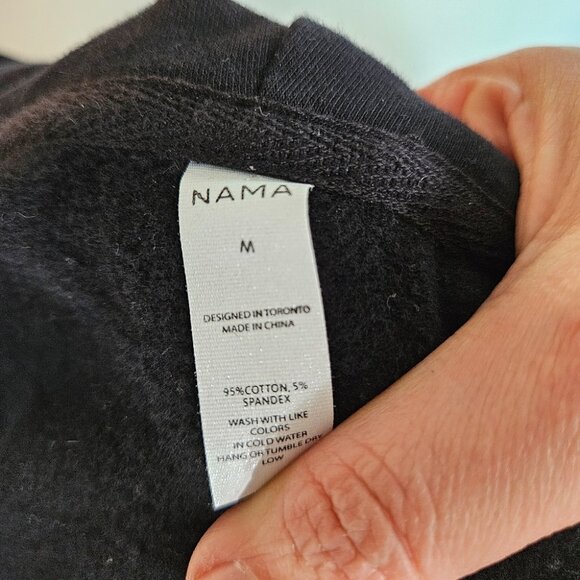 NAMA Enlighten Onesie Jumpsuit Ultra soft fabric jumpsuit Sz M Black Athleisure - Picture 4 of 4